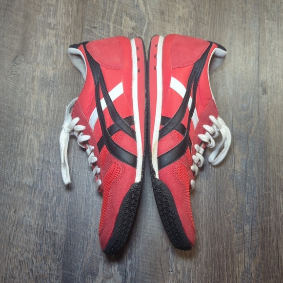 Asics Onitsuka Tiger Ultimate 81 Mens Size 10 Fiery Red Black Activewear Sneaker - Picture 10 of 13